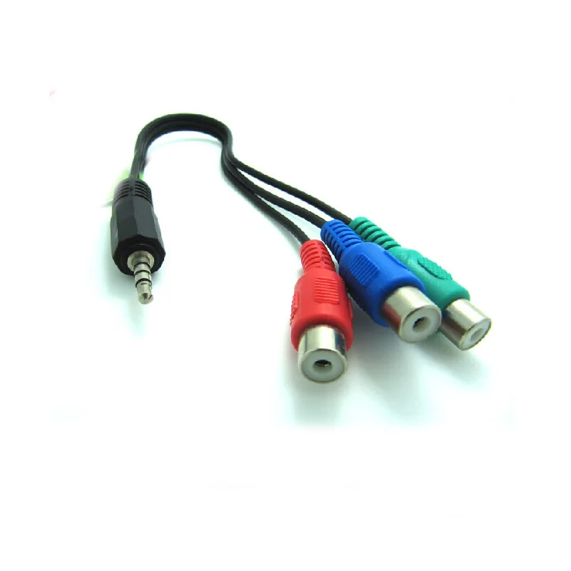 GuSou S Video 7 контактный штекер/3 5 мм разъем на 3RCA RGB компонентный кабель адаптер 7P 20