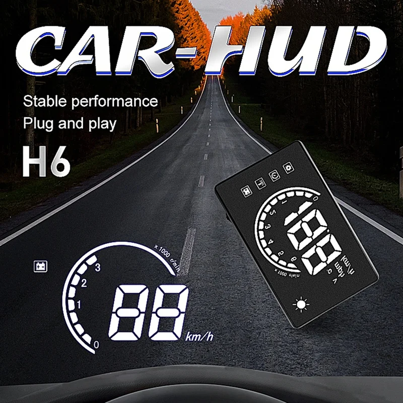 Белый свет H6 3 8 дюйма Hud автомобильные головки дисплей Led лобовое стекло проектор