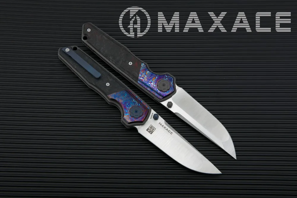 Maxace Panshi складной нож карманный M390 стальное лезвие Mokuti/ручка из углеродного