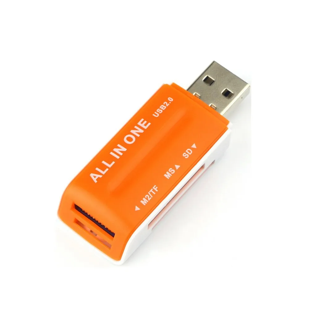 Все в 1 USB 2,0 мульти карта памяти ридер адаптер разъем для SD TF M2 MS