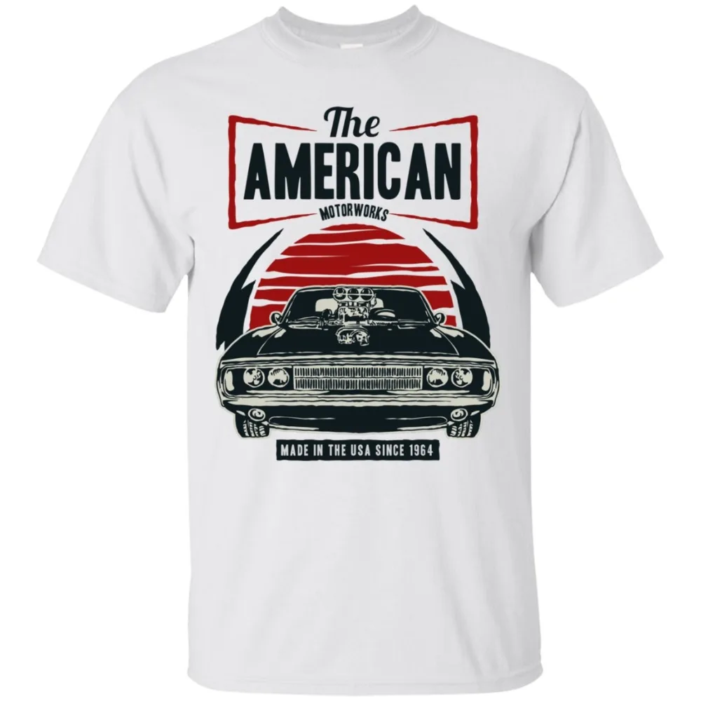 

The American Muscle T-Shirt, Classic Muscle Car Shirt, Men Unisex 2019 New Design Short-Sleeve Fashion Street Wear Retro Shirt
