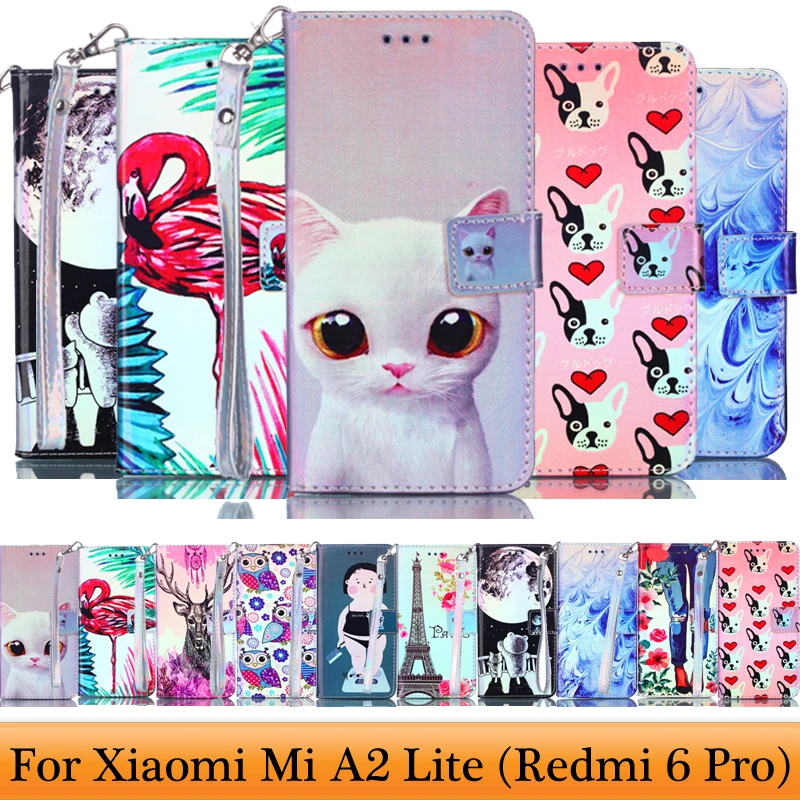 Для Xiaom Mi A2 Lite кожаный магнитный кошелек сумка для Redmi 6 Pro Чехол с откидной крышкой