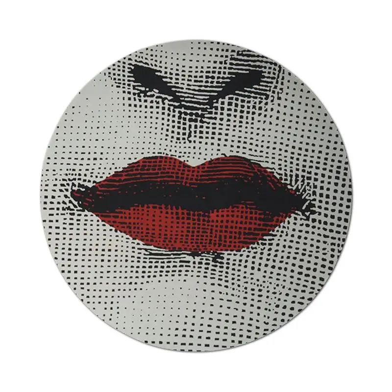 Rosenthal Piero fornasetti стильный нескользящий коврик для мыши 200x200 мм, резиновый коврик маленького размера, Круглый игровой Нескользящий Резиновый коврик 20x20 см - Цвет: case 1