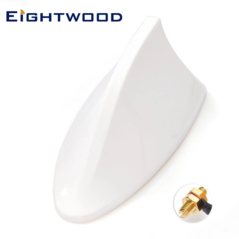 

Eightwood Universal Auto Car ABS Roof Radio AM/FM Signal Shark Fin Style Aerial Antenna AU White