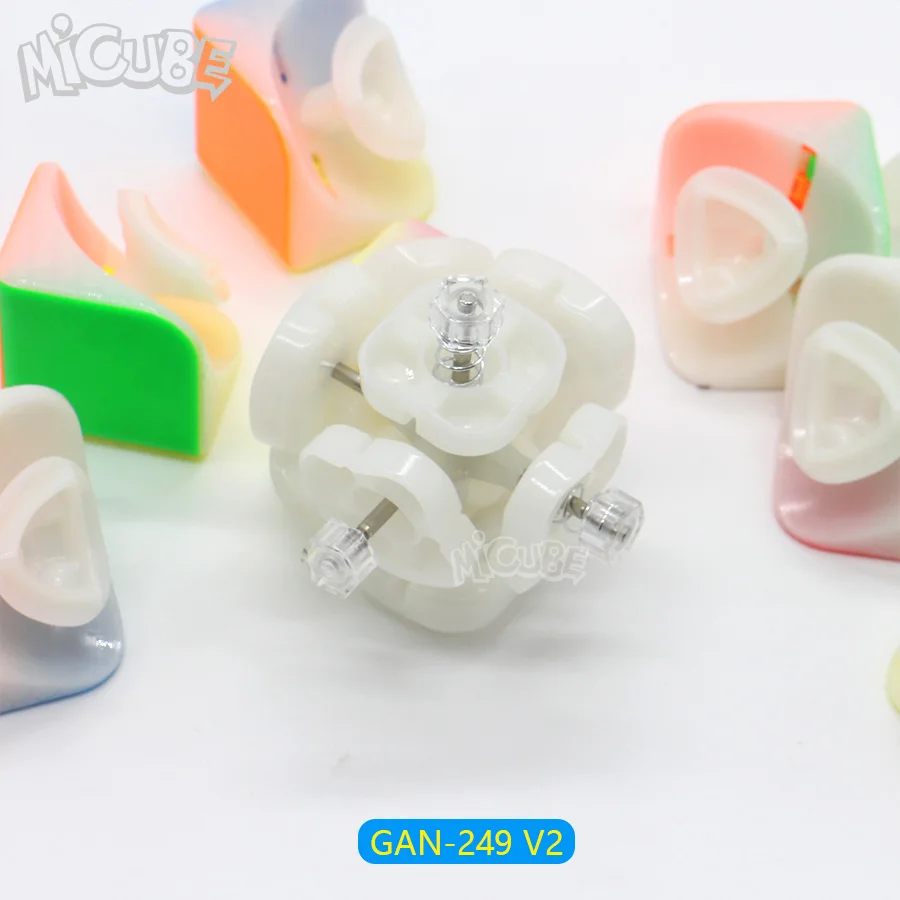 Ган 249 V2 м 249 Магнитный куб Stickerless Magic Скорость Cube 2x2x2 головоломки конкурс игрушка Cubo WCA Чемпионат 2x2 с помощью магнитов