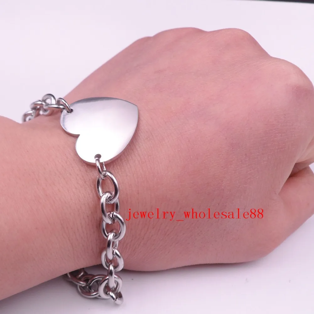 Женский ювелирный набор из нержавеющей стали Гладкий овальный звено цепи