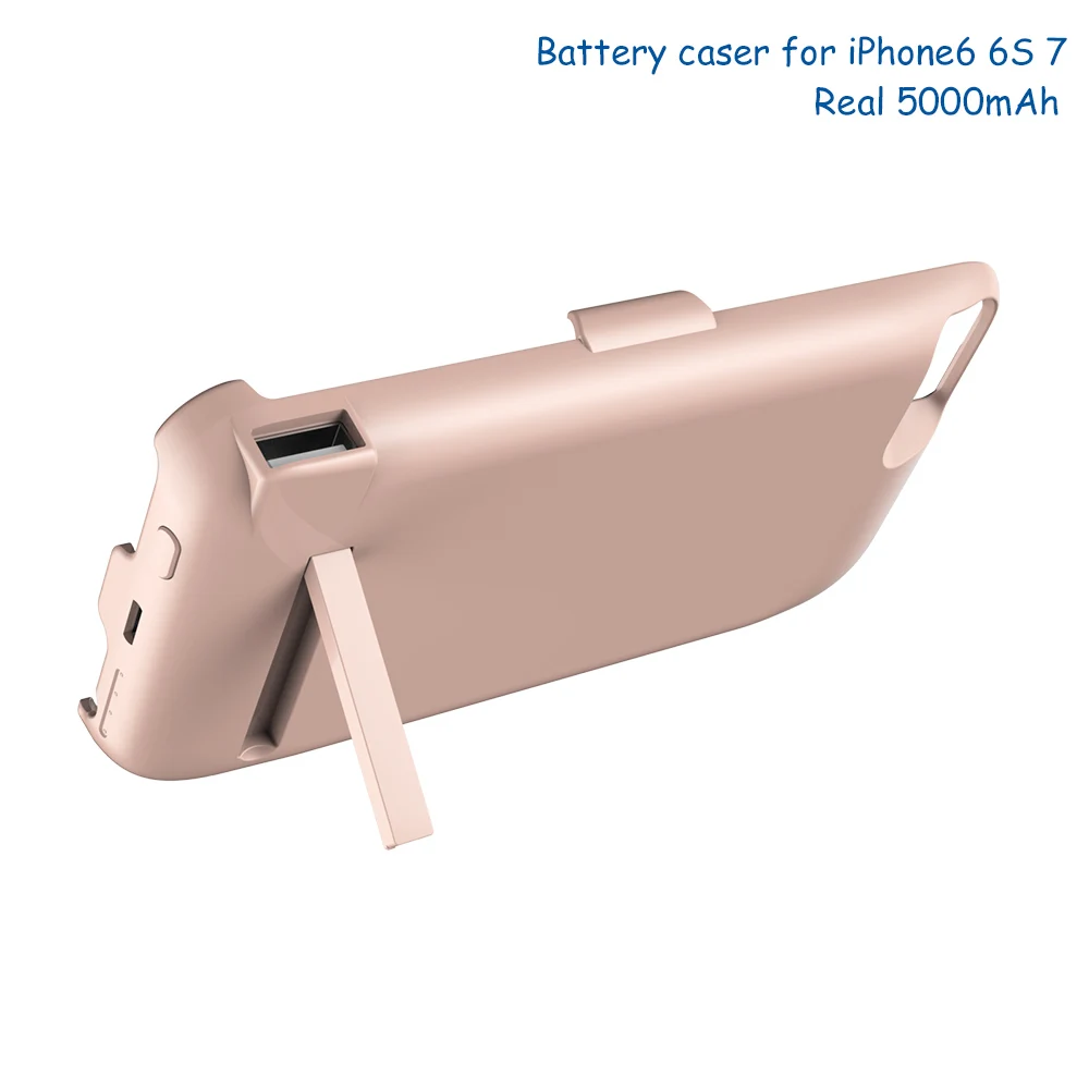 Внешний аккумулятор для iPhone 6s 7 дюймов 5000 мА/ч внешний задняя крышка куртка
