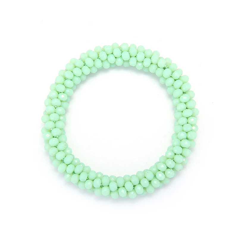 baby green INKDEW, модный браслет из бисера, эластичные браслеты ручной работы для женщин, подарок, красный, разноцветный,, браслеты и браслеты - Окраска металла: baby green