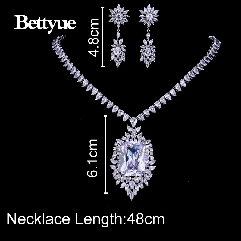 Женский Ювелирный Комплект Bettyue ювелирный набор из двух цветов с большим