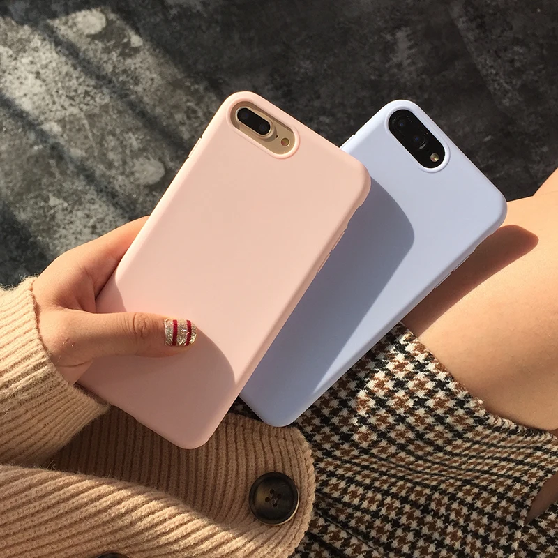 Для iphone XS max/8/7 plus Мягкий чехол для iphone 8 чехол на заднюю панель телефона для iphone xr 7 8 plus/6 s plus TPU fundas армейский зеленый