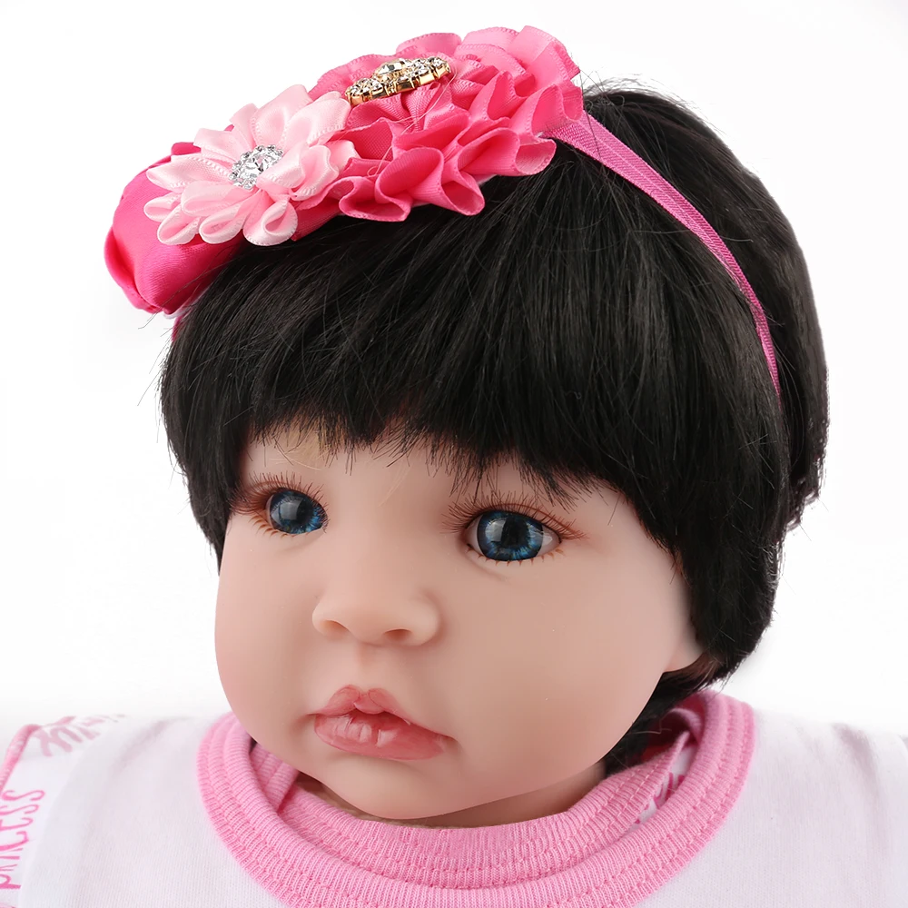 Кукла NPK Baby reborn 50 см кукла принцессы для девочек силиконовая виниловая мягкая