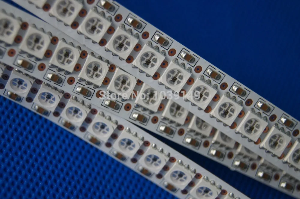 DC5V вход 4 м/рулон белый PCB WS2811 ic встроенный 5050 SMD RGB светодиодный чип цифровой WS2812B 144