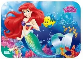 Disney замороженные Микки и Минни Маус София Русалка утка головоломки 100 шт. обучения Развивающие интересные деревянные игрушки для детей развивающие игрушки пазлы развивающие игрушки для детей головоломка игрушка - Цвет: Disney Puzzle