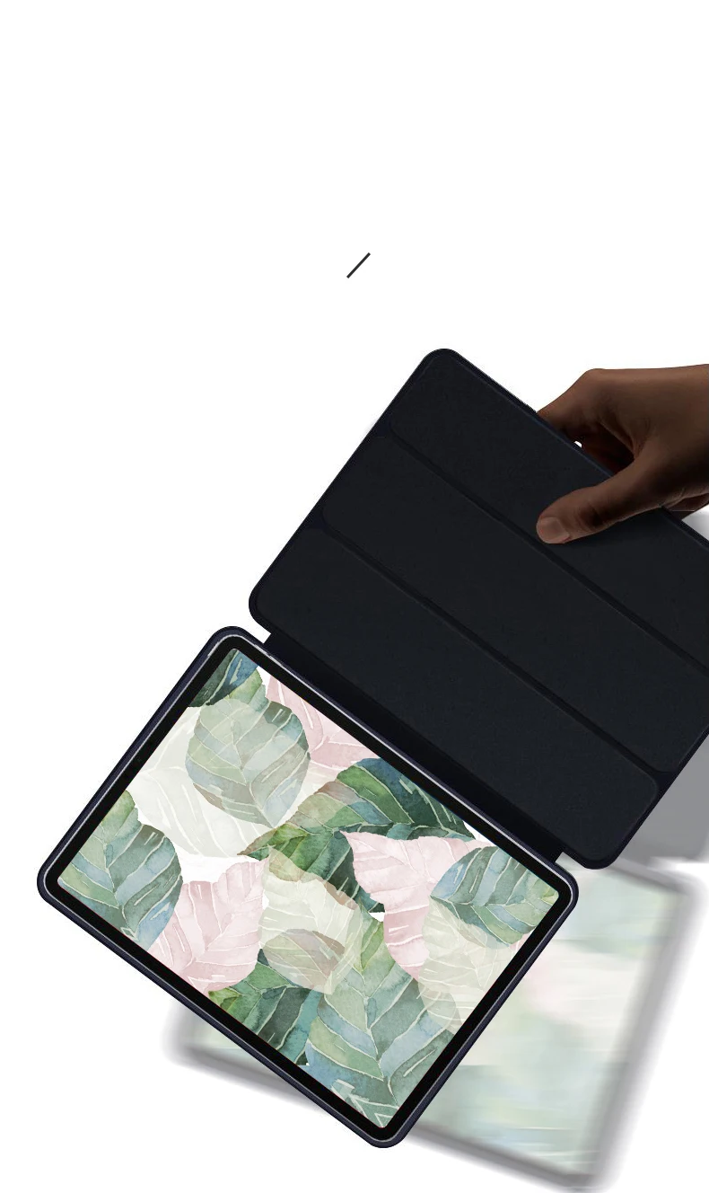 Умный чехол-книжка для iPad Pro(3-го поколения) с изображением листа для iPad Pro с диагональю экрана 12,9 дюйма, чехол-книжка для планшета с подставкой для iPad Pro 11 дюймов