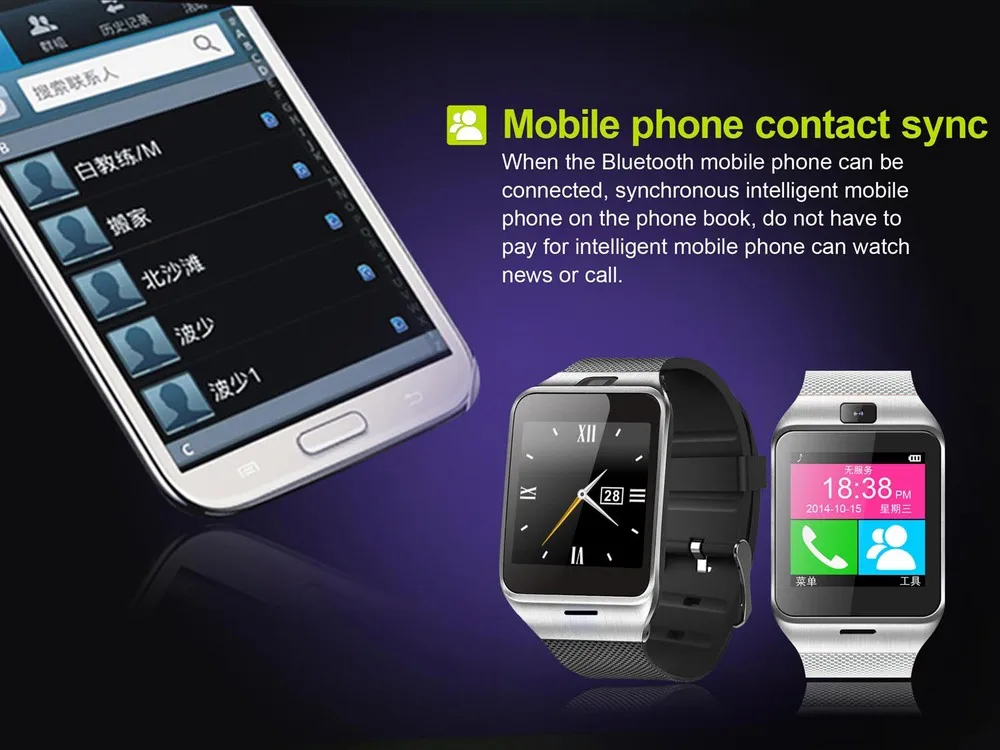 Fashion Aplus Smart Watch GV18 Support Micro SIM Card Communication Bluetooth 3.0 Clock 550mAh Battery Long Duration | Электроника