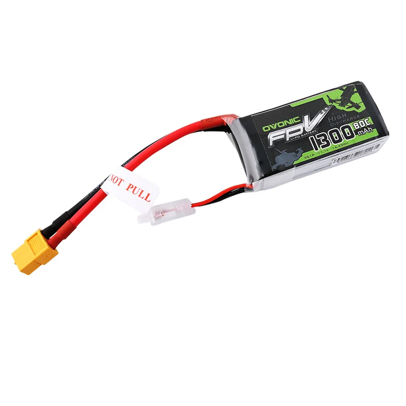 OVONIC 1300 мАч 80C Max 160C Lipo 3S 11 1 В батарея с вилкой XT60 для 240 FPV рамы радиоуправляемого