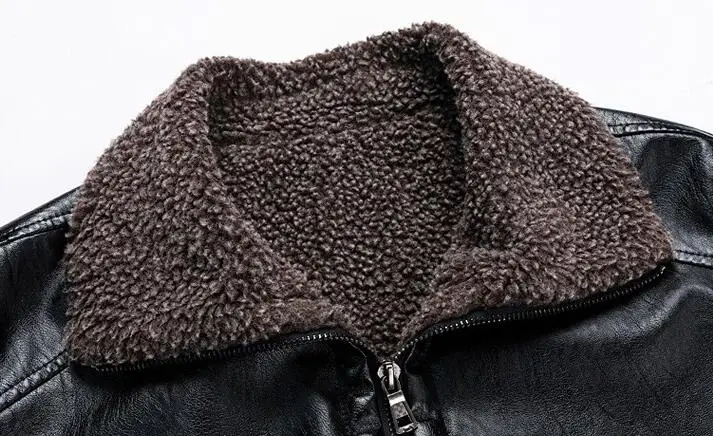 

Mens Faux Fur Coats Leather Jackets Windbreaker Autumn Winter Overcoat Outerwear Thicken Warm Tops Oversized Slim Fit Jackets