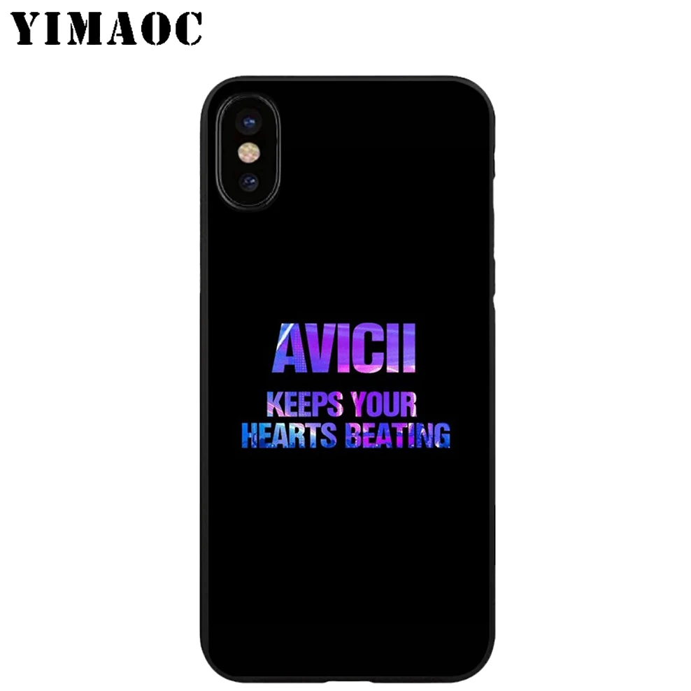 YIMAOC DJ Avicii SNAKE Soft TPU Black Silicone Case for iPhone X or 10 8 7 6 6S Plus 5 5S SE Xr Xs Max |