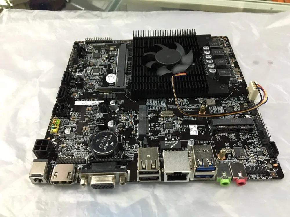 Ультра-тонкий мини-itx Встроенная Материнская плата в Процессор A8 6410 R5 видео график обработки APU USB 3,0 VGA RJ45 HDMI USB mSata Применение, работающего на постоянном токе 12 В