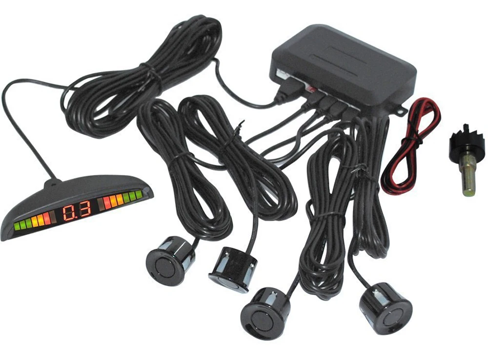 Автомобиль светодиодный парковка Сенсор комплект Подсветка Дисплей Обратный