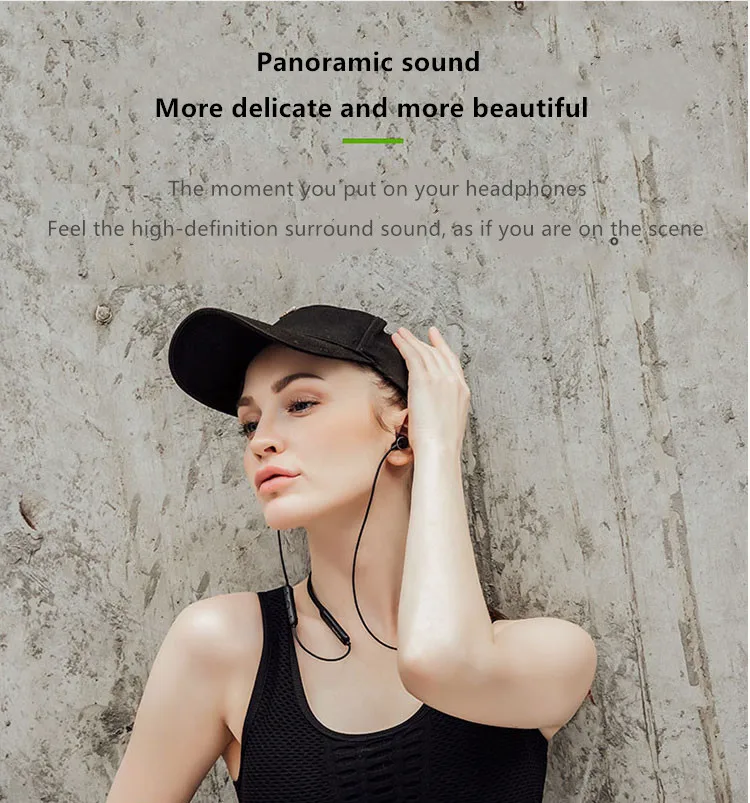 Own-BT201 беспроводные Bluetooth стереонаушники с шейным ремешком водонепроницаемые наушники для ушей спортивные наушники тяжелый бас длительное время ожидания Bluetooth 4,2
