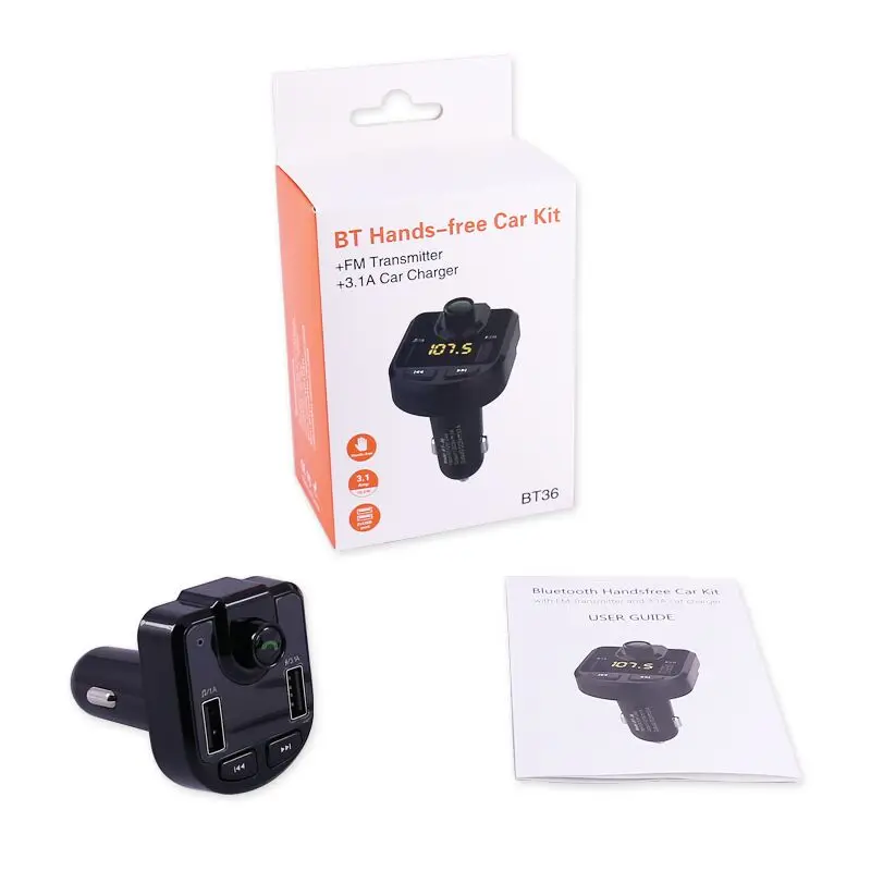 Fm передатчик автомобильный Bluetooth стерео A2DP музыкальный плеер с функцией
