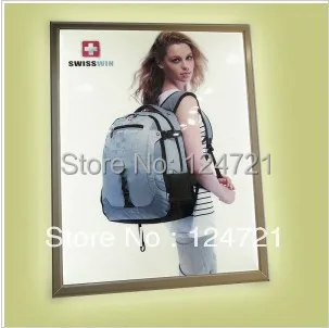 Алюминиевый Профиль рамки для плакатов LED Лайтбокс настенное крепление Супер