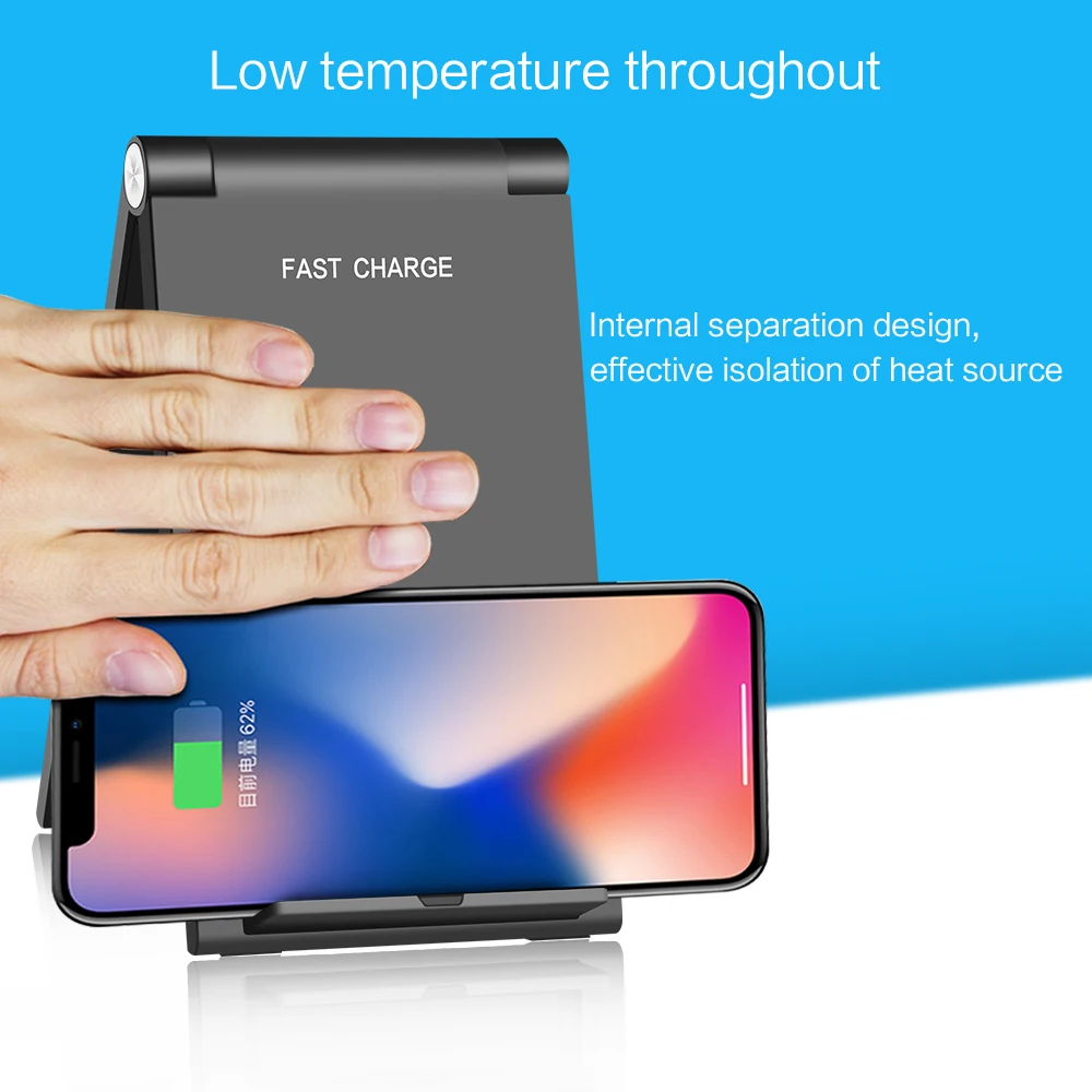 FSU Беспроводное зарядное устройство для iphone x 8 plus Samsung Galaxy S8 + S9 S7 S6 Edge Nexus 4/5/6 Lumia820 920