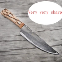 free shipping professional forged kitchen butcher knife slaughter boning knife division knife chef cleaver eviscerate meat knife