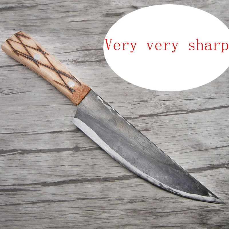 Бесплатная доставка профессиональный кованый кухонный нож для мясника обвалки