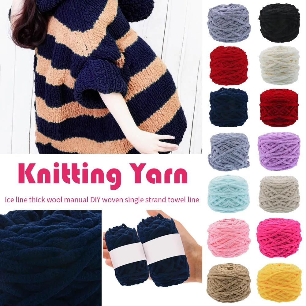 Домашний ткачество грубая цветная шерсть краситель шарф ручная вязка пряжа для