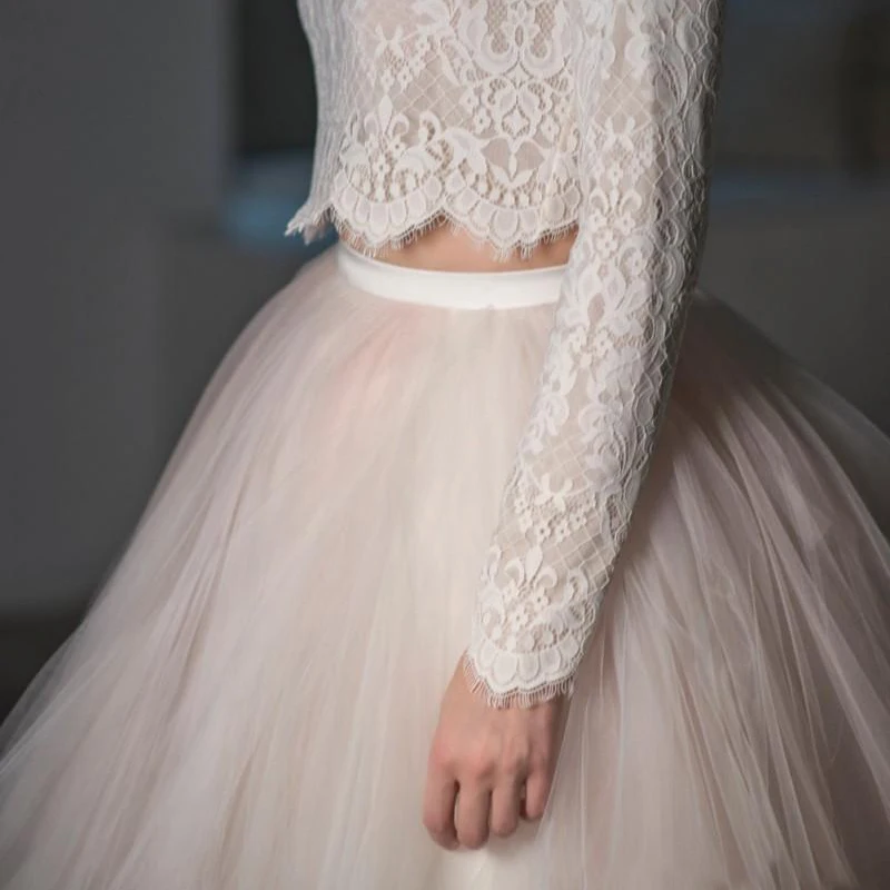 Элегантная накидка для невесты "Фул Лейс Апплик Украшение на высокой горловине свадебный болеро с длинными рукавами, куртка на заказ".