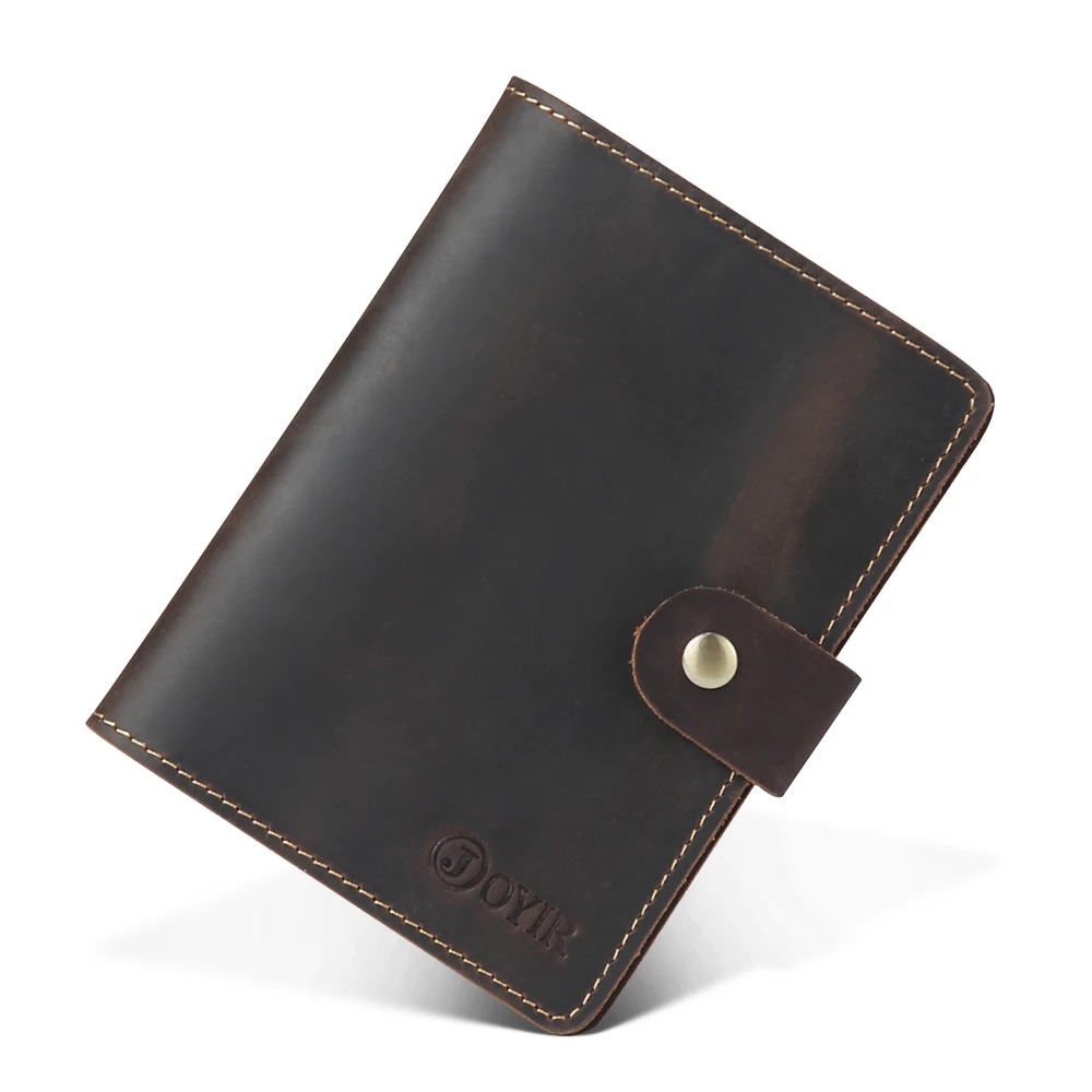 

Men's Wallet Genuine Leather Passport Cover Card Holder For Men Women Vintage Passport Case Credit Card RFID Card Holder