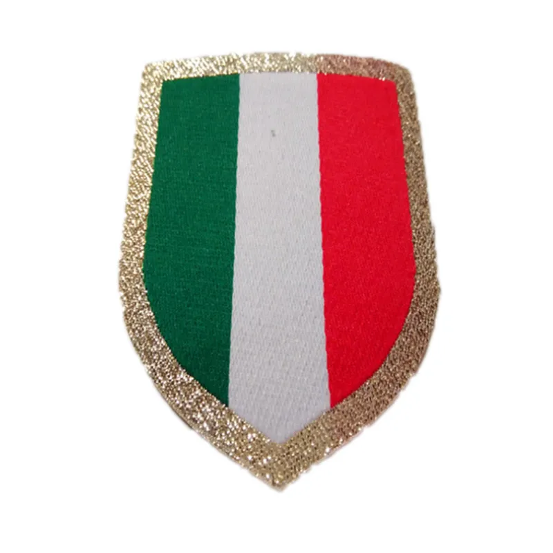 Вышитый Флаг круг Scudetto Cappa Италия патч Кубок чемпиона футбол нашивки значки, футбол Горячая штамповка патч значки - Цвет: Picture color