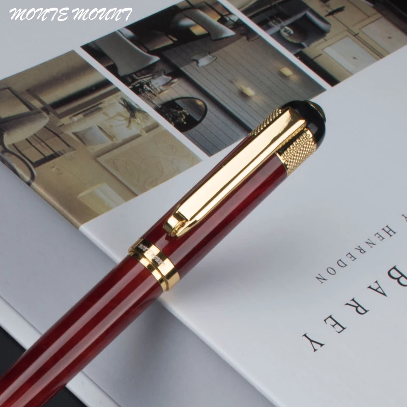 

Luxury quality 819 Heavy body colour Business office Medium Nib Ballpoint pen New School student stationery Financial gold pens