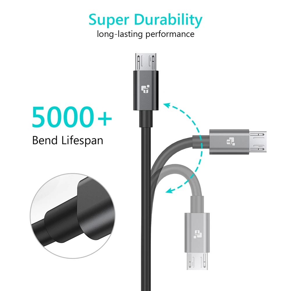 TIEGEM Micro USB Cable 5V2A Fast Charging Data Android Microusb Charger for Samsung Xiaomi Mobile Phone Cables | Мобильные телефоны
