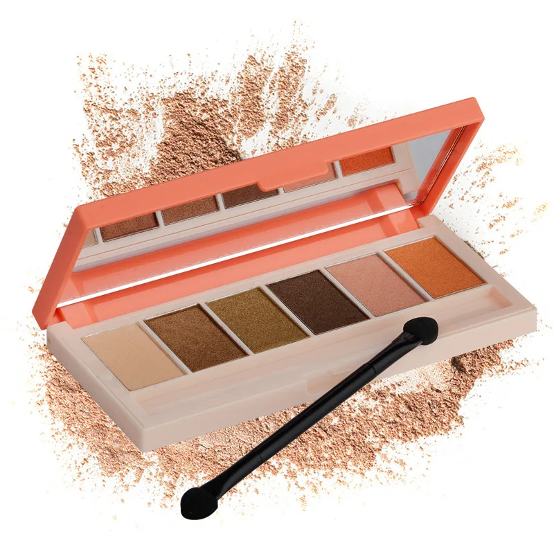 6 цветов мерцание или матовые тени для век макияж Палитра долгое натуральных