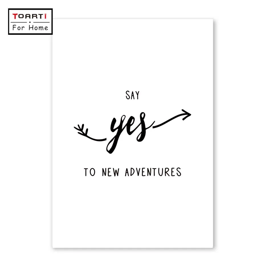 Adventure Quotes Wall Art Печать холст Картина скандинавский постер настенные Фотографии