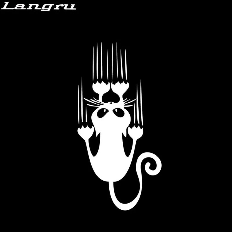 Langru новый стиль автомобильный Стайлинг с рисунком кошки индивидуальный |