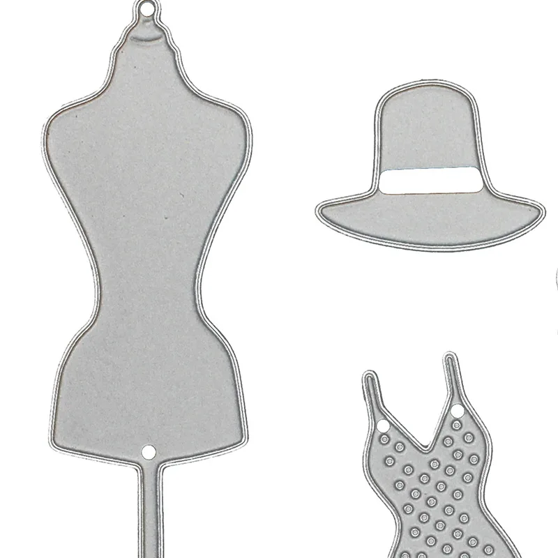 6 шт./лот металла Штанцевые формы манекен форма платье Костюмы Интимные