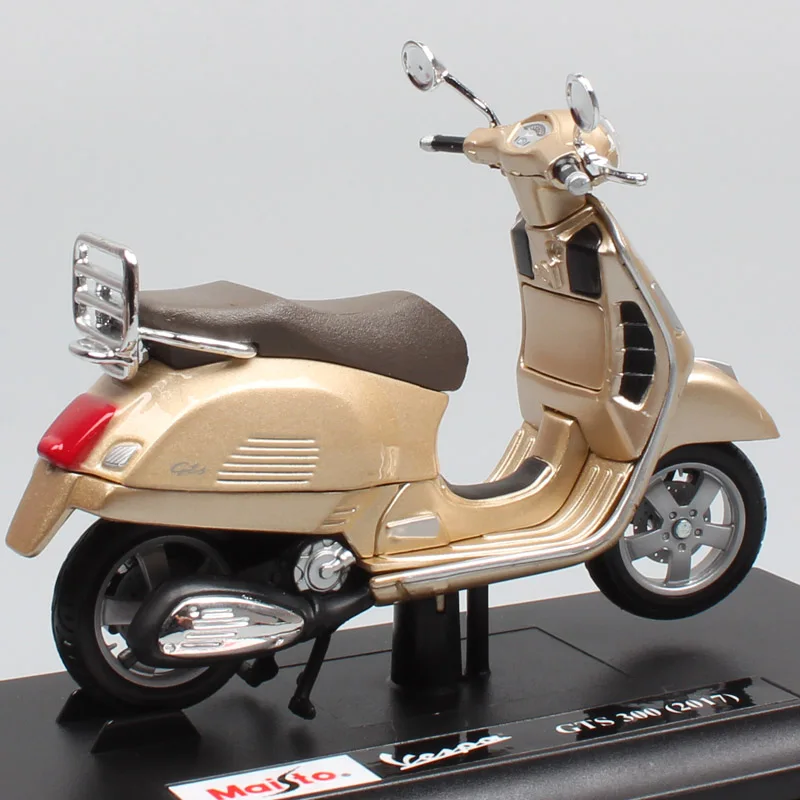 1:18 scale maisto Piaggio Vespa GTS 300 scooter motorcycle diecast vehicles sports motor bike toys models for children gold