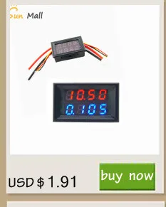 DC 0-100V 1A мини 0,2" светодиодный цифровой вольтметр Амперметр Вольт Амперметр индикатор напряжения тестер красный/синий/зеленый