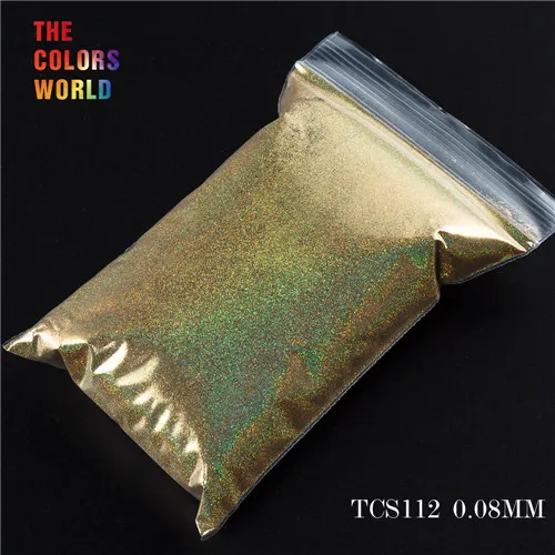 TCS112 50g TCT-070 голографическая цветная устойчивая к растворению блестящая пудра для дизайна ногтей Гель-лак для ногтей тени для макияжа - Цвет: TCS112 50g
