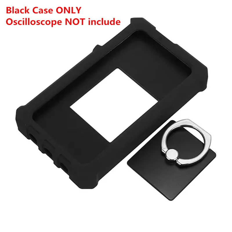Black Case with Ring 2 канала Мини DSO Nano DSO212 DS212 цифровой осциллограф Профессиональный портативный DS 212+ MCX комбинированный зонд+ Чехол держатель кольца - Цвет: Black Case with Ring
