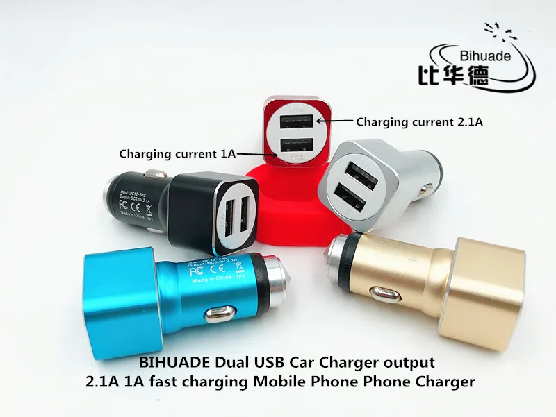Bihuade двойной зарядное устройство usb выход 5 V 2.1A 1A Быстрая зарядка для мобильного