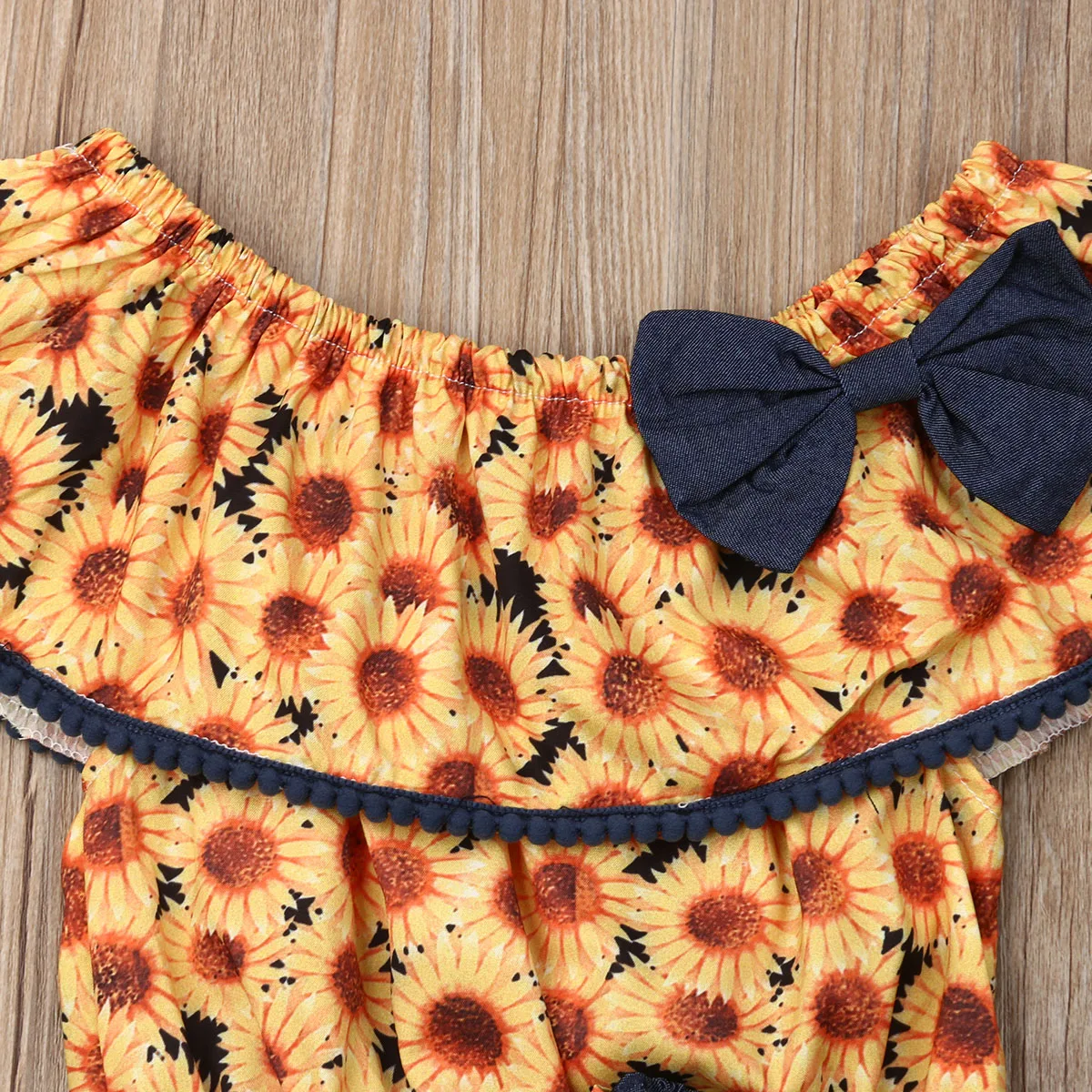 От 1 до 5 лет комплекты летней одежды для маленьких девочек топы с открытыми