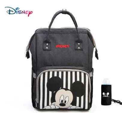 4 Disney сумка для подгузников рюкзак Микки Маус USB грелка сумка дети анти-потеря пояс Рюкзак для подгузников путешествия рюкзак Мумия сумка Предварительный дизайн - Цвет: 4