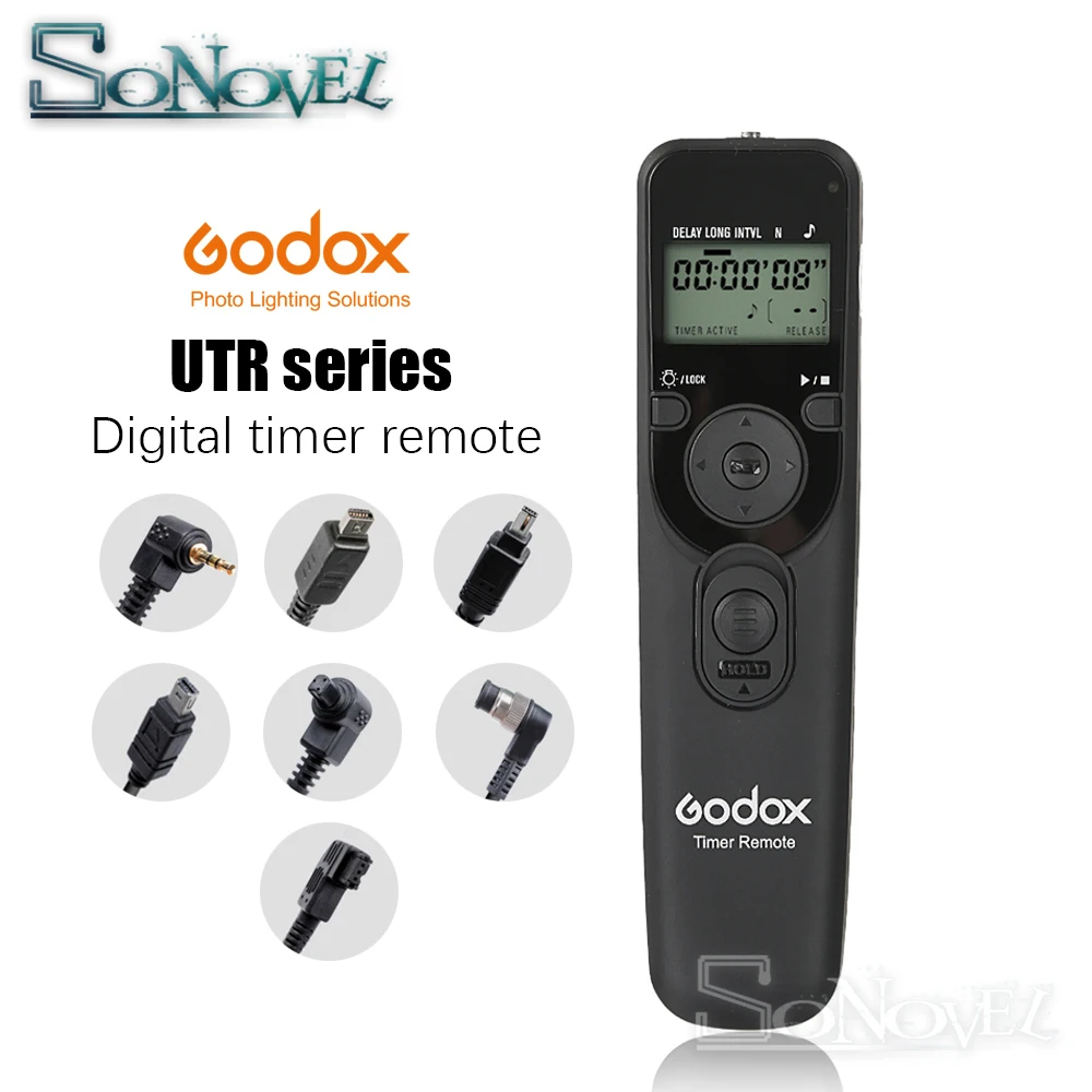 Godox Таймер Пульт дистанционного Управление спуска затвора DC0 DC2 N3 E3 S1 кабель для Canon RS-60E3 RS-80N3 Nikon MC-DC2 sony Olympus камера