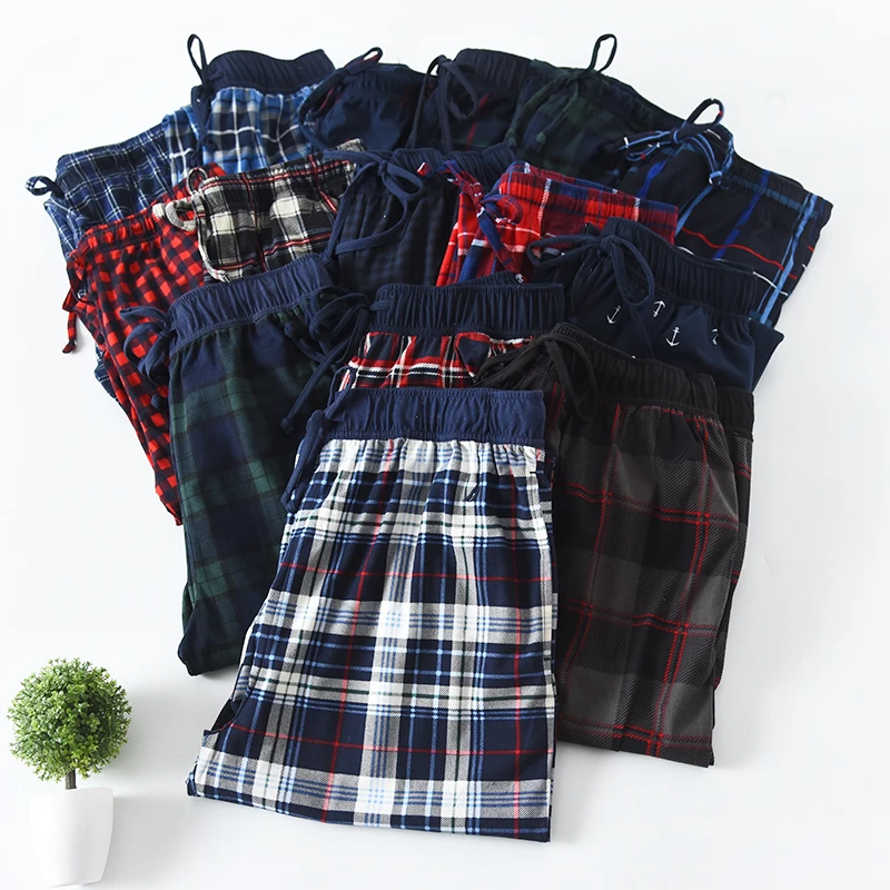 Мужские штаны для сна свободные дома бархатные тонкие брюки теплые на осень и