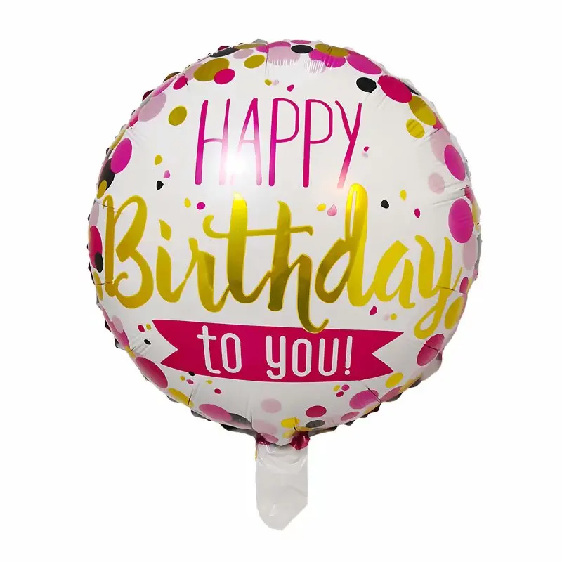 10pcs 33 Paterns 18-inch Round Foil Balloon Happy Birthday Inflatable Helium Balloons Party Decoration High Quality Toy | Дом и сад